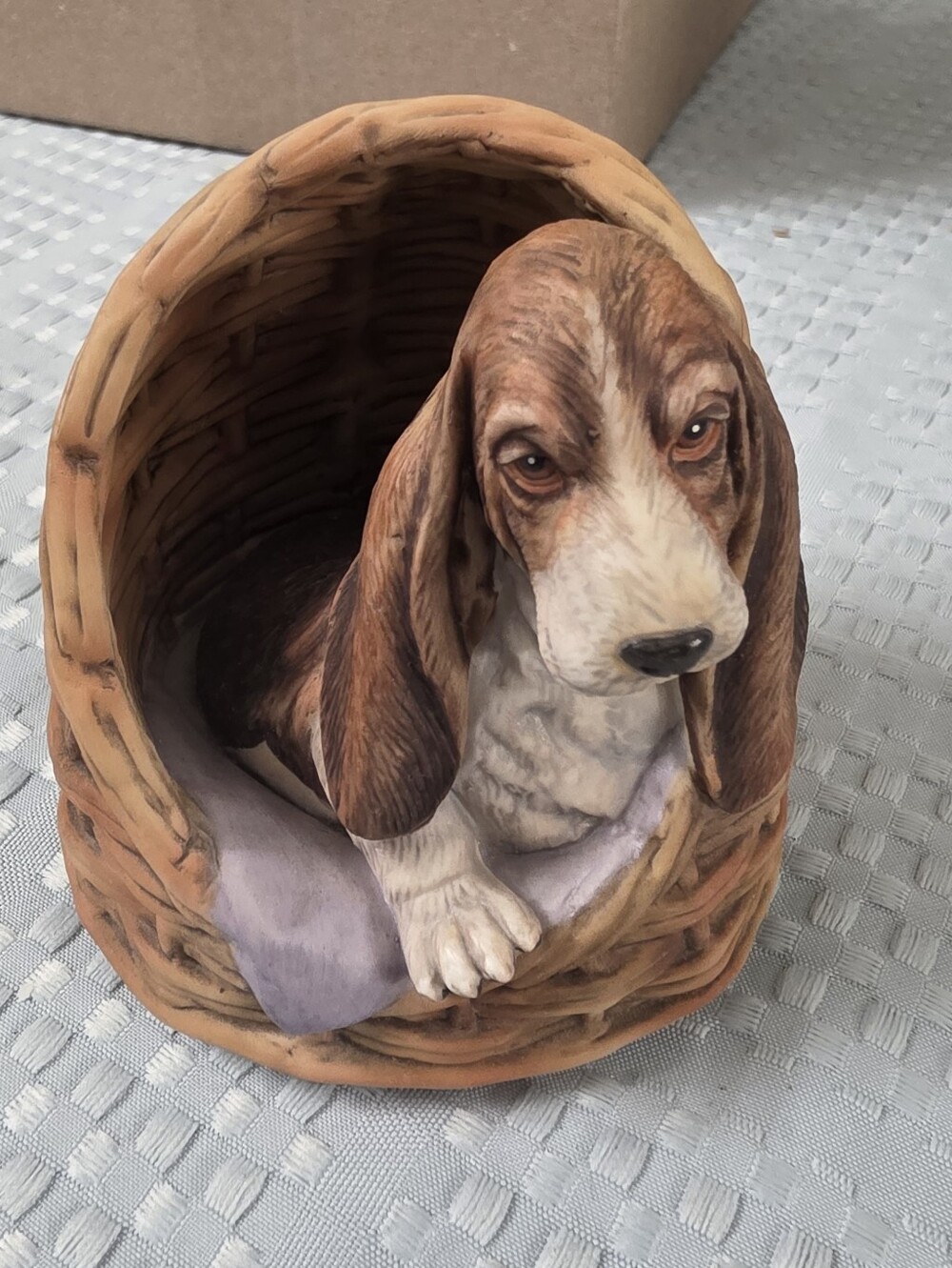 Modern Masters Limited Sally Miller Last Of The Litter Bassett Hound Figurine